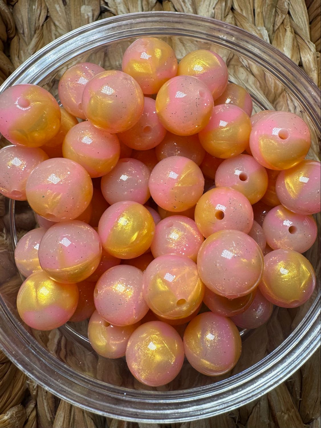 Peach Bellini Liquid Silicone Bead 