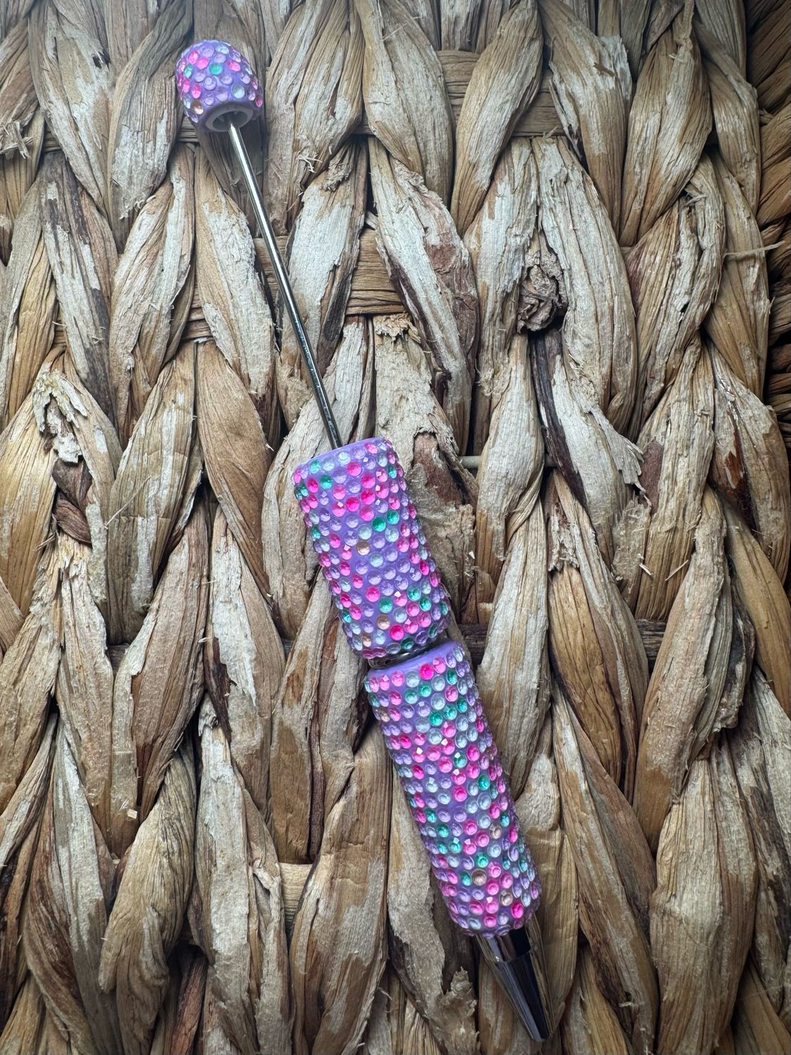 Cotton Candy AB Rhinestone Pen