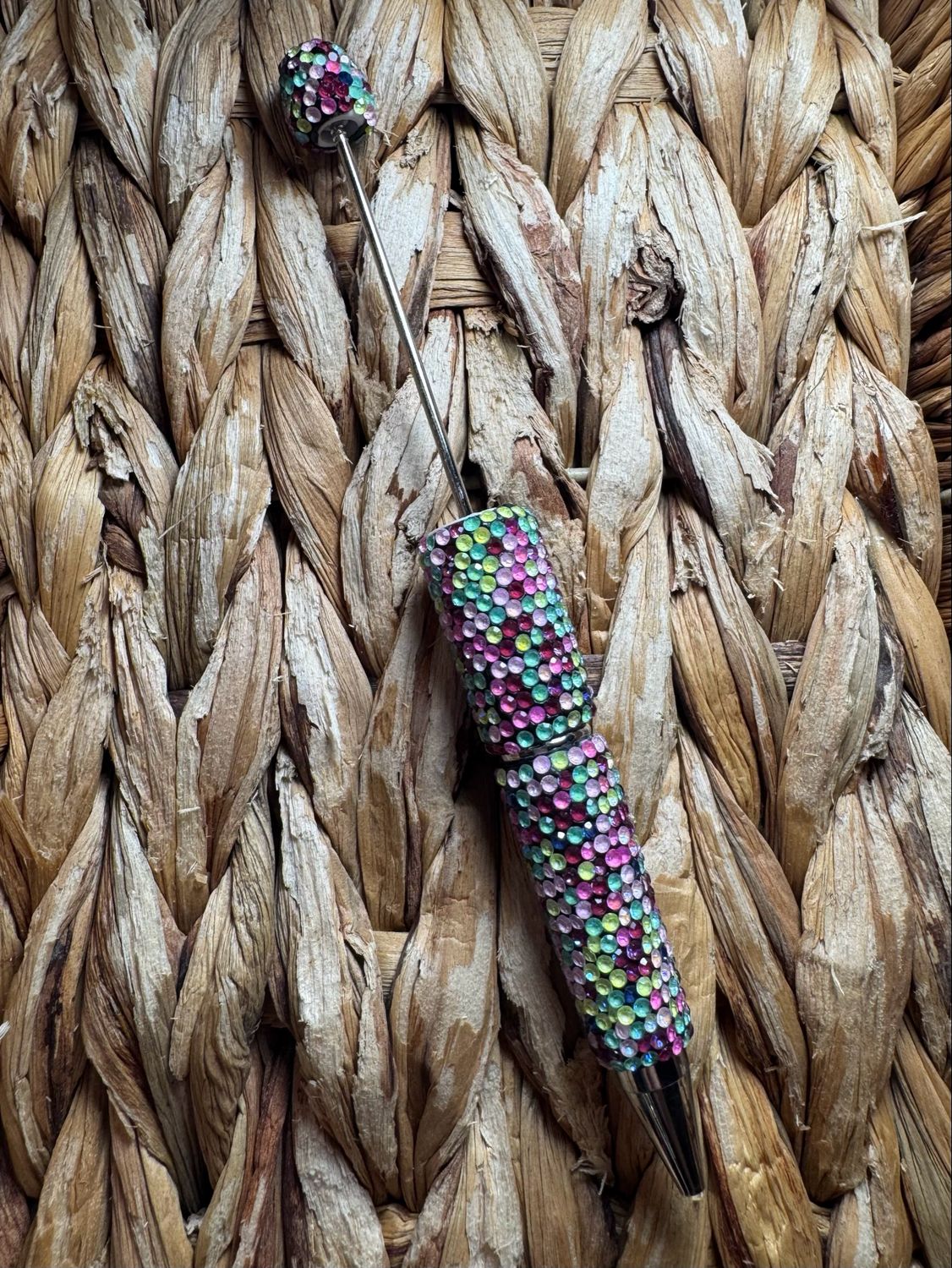 Black Raspberry AB Rhinestone Pen