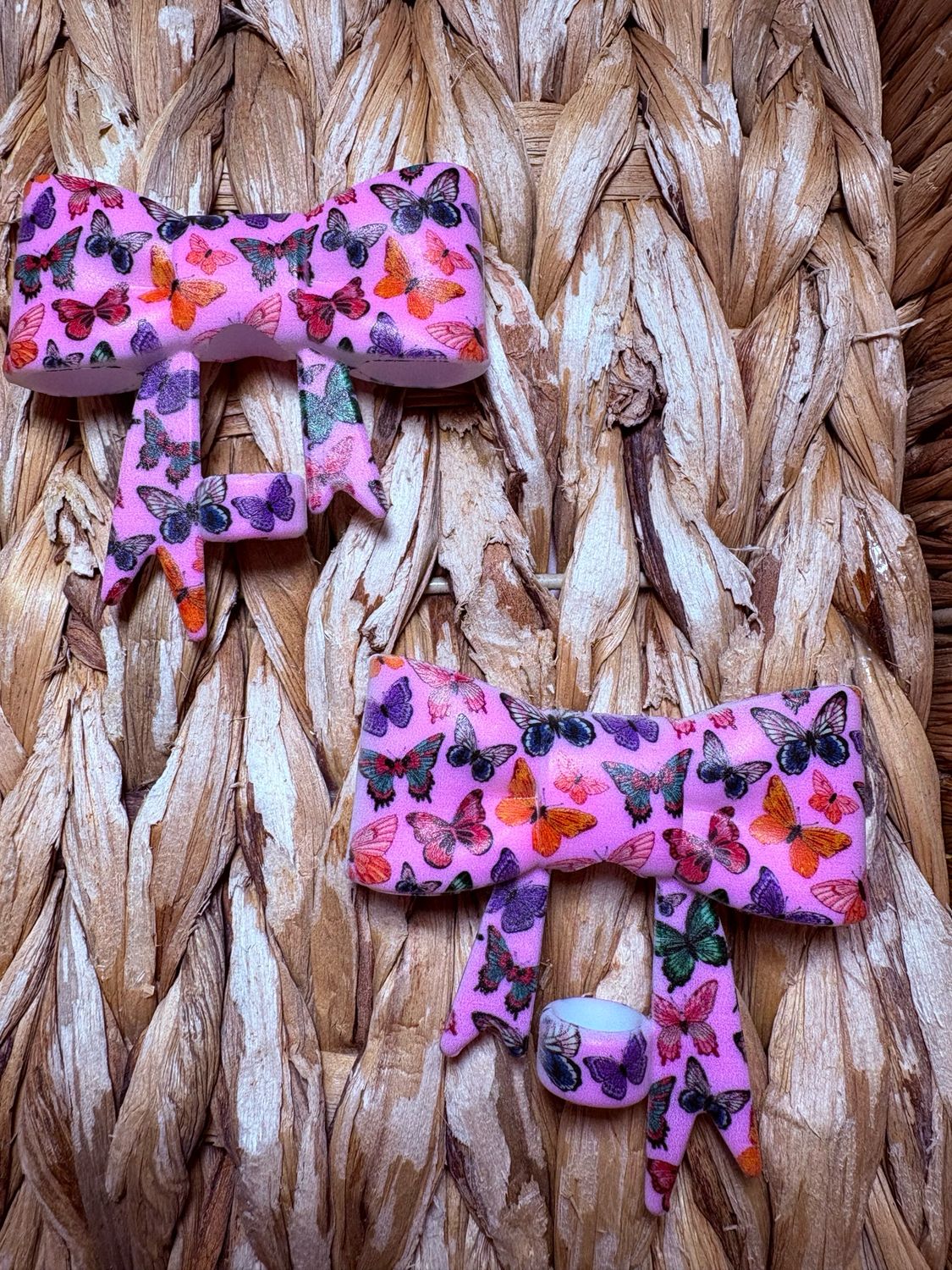 Butterflies Bow Straw Topper (TSC Exclusive)