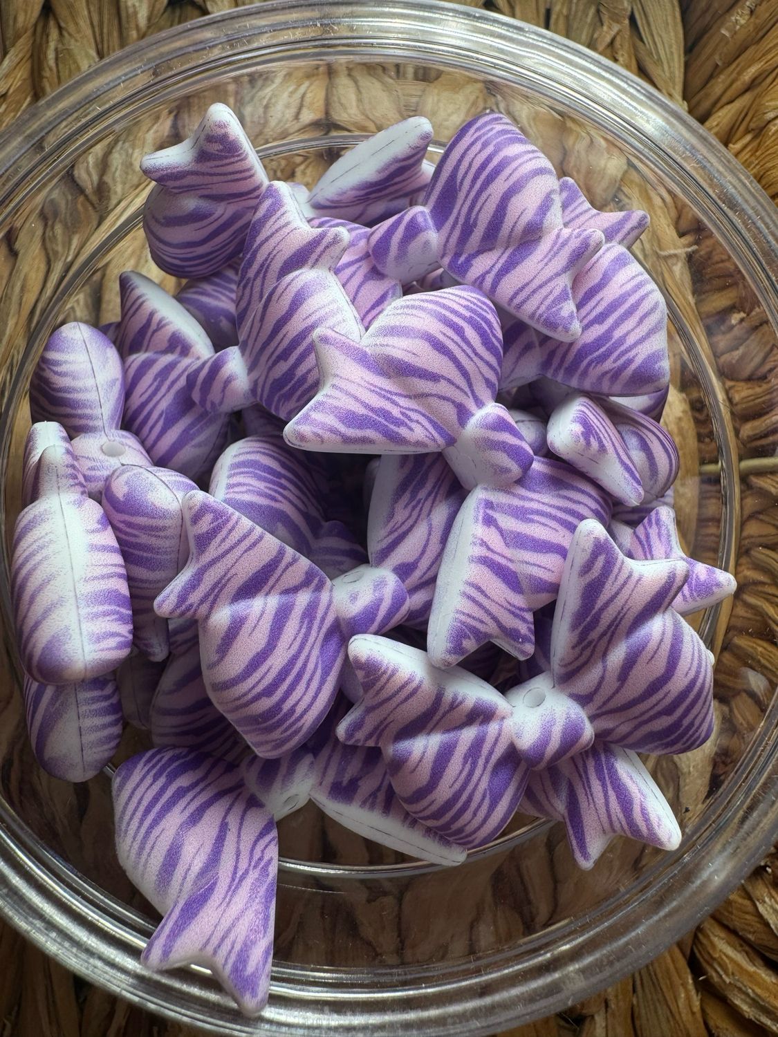 Purple Zebra Bow Focal (TSC Exclusive)