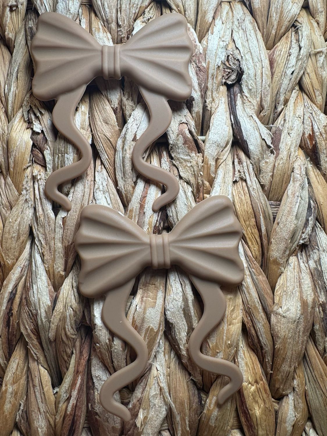 Light Brown Large Bow Focal