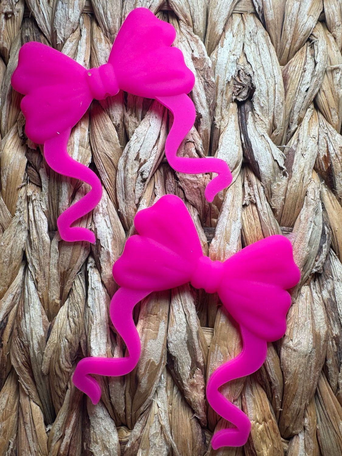 Dark Pink Large Bow Focal