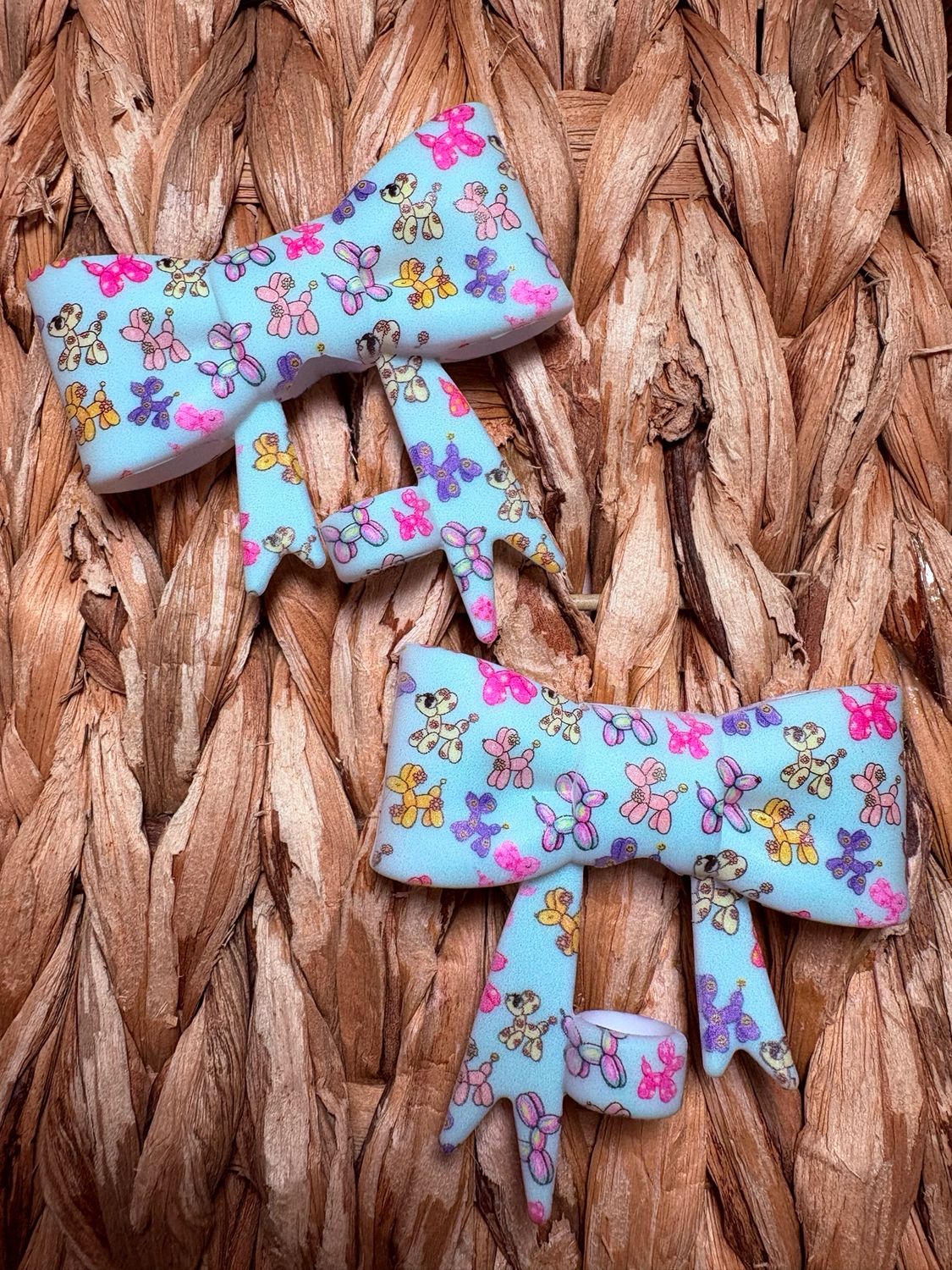 Balloon Dogs Bow Straw Topper (TSC Exclusive)