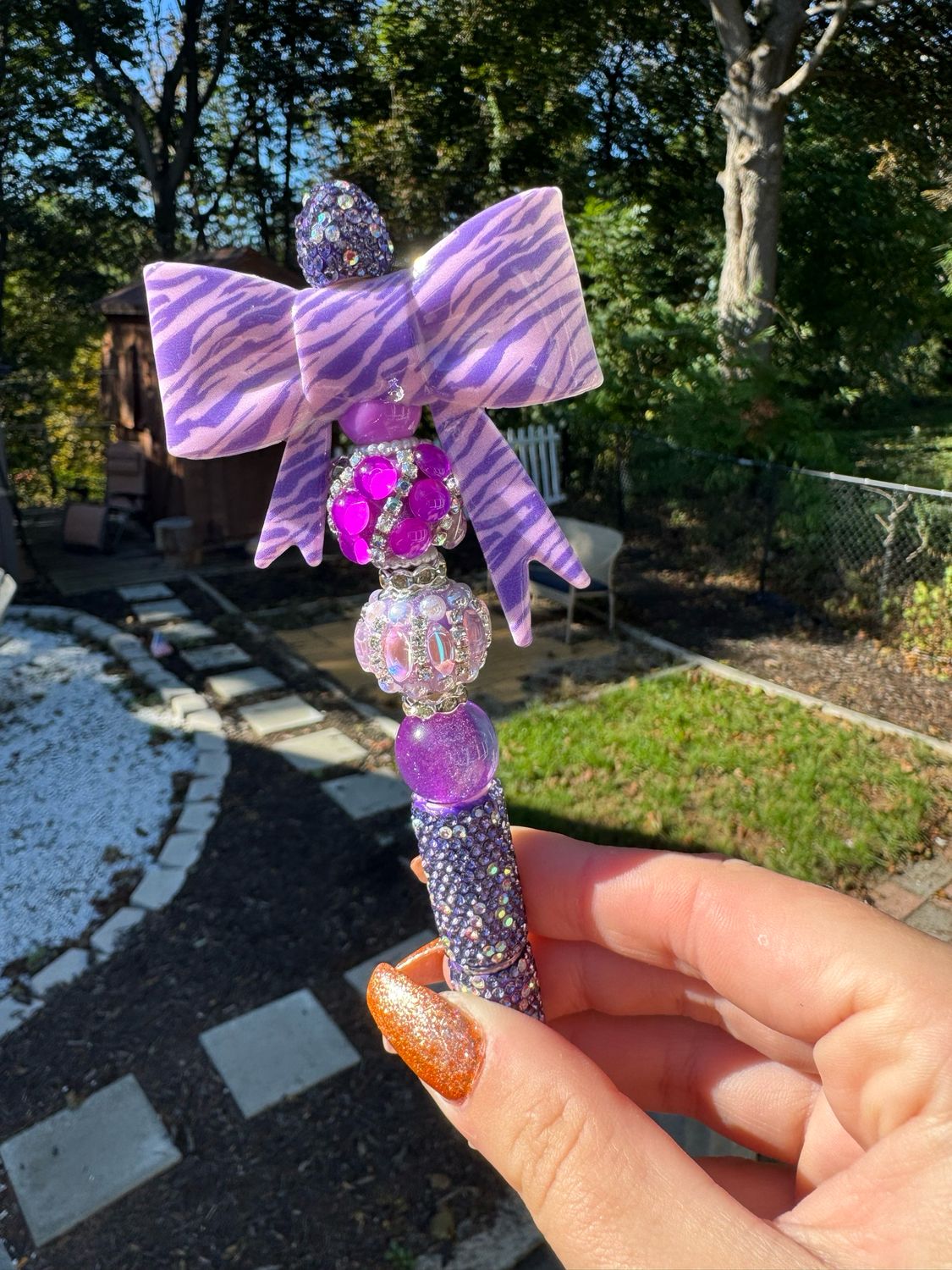 Purple Zebra Premade Pen