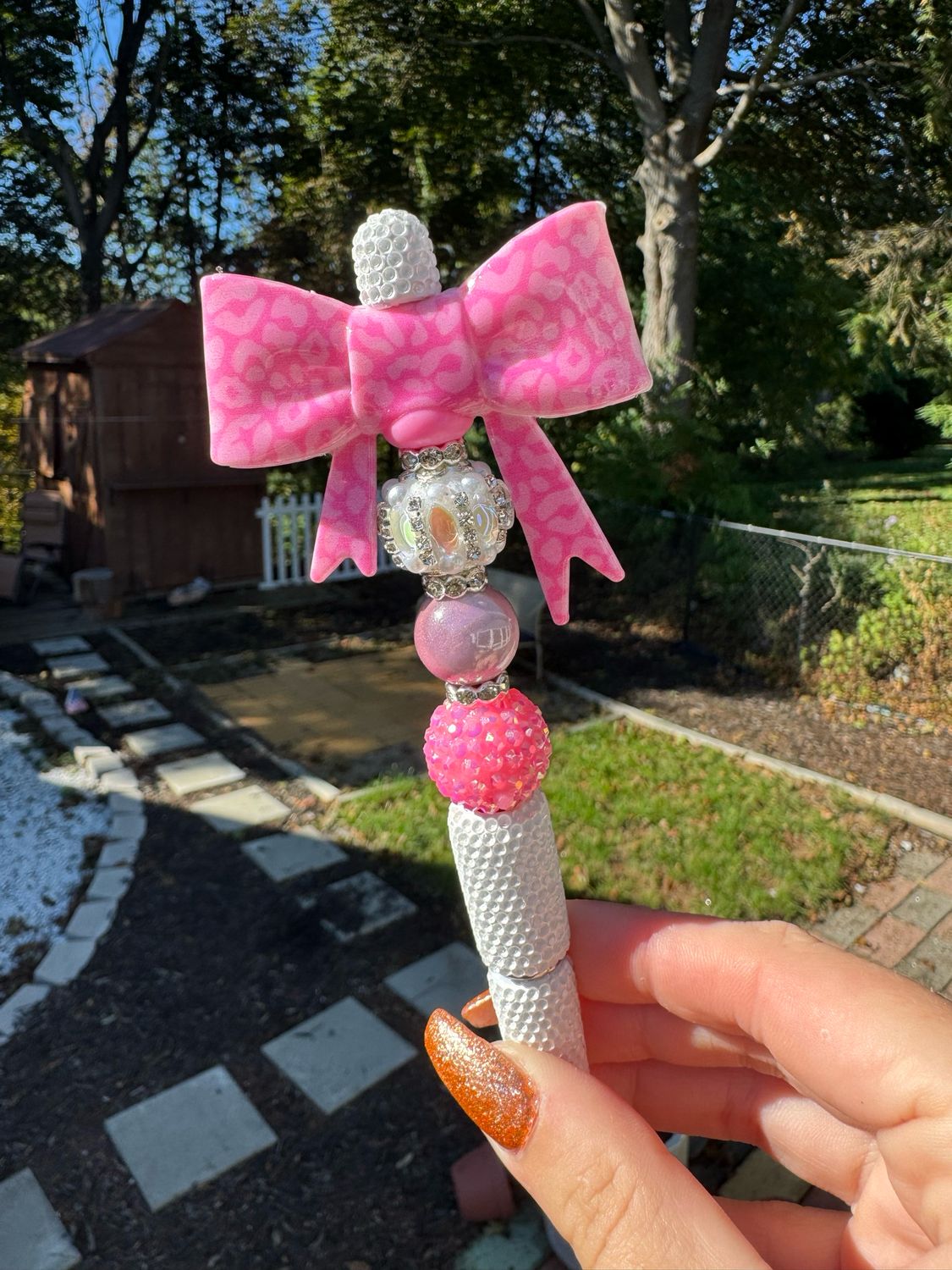 Pink Leopard Premade Pen