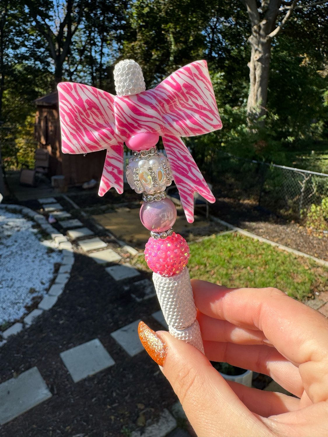 Pink Zebra Premade Pen