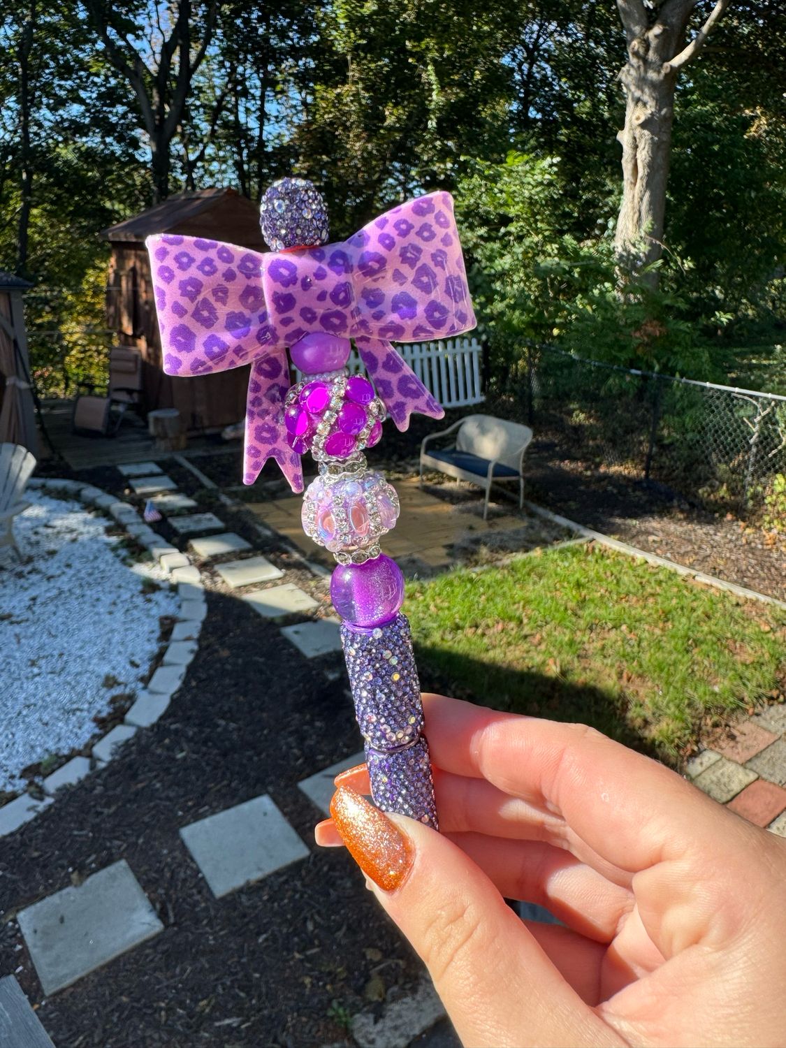 Purple Leopard Premade Pen