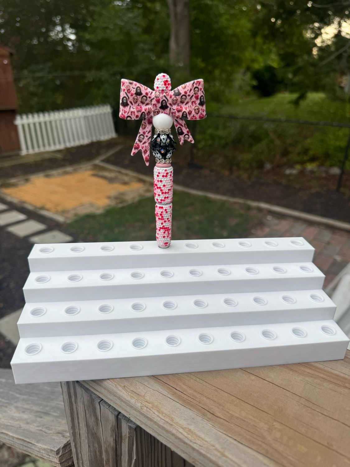 White 3d Printed Pen Stand