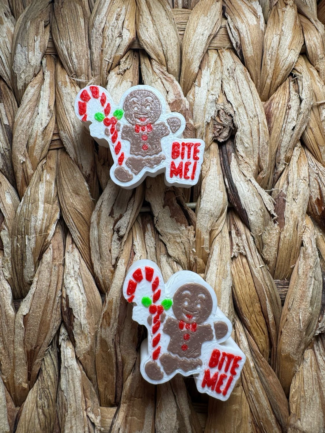 Gingerbread Man 3d Printed Straw Topper 