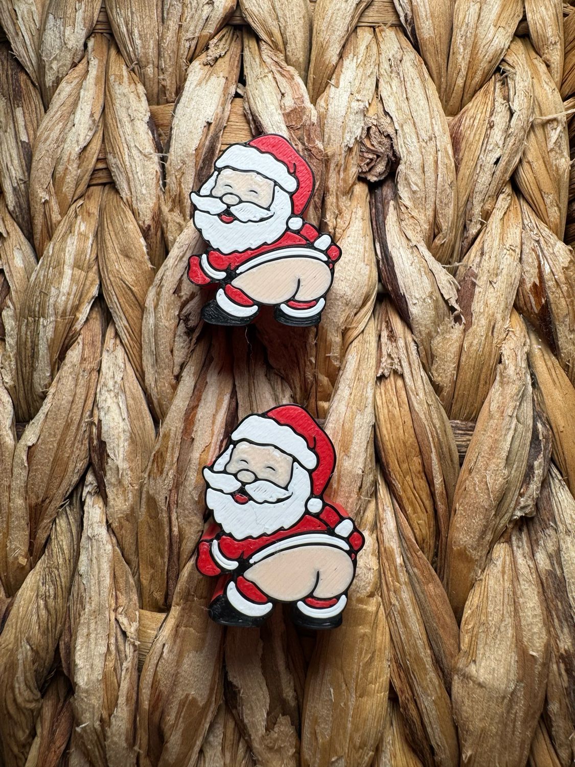 Santa Booty 3d Printed Straw Topper 