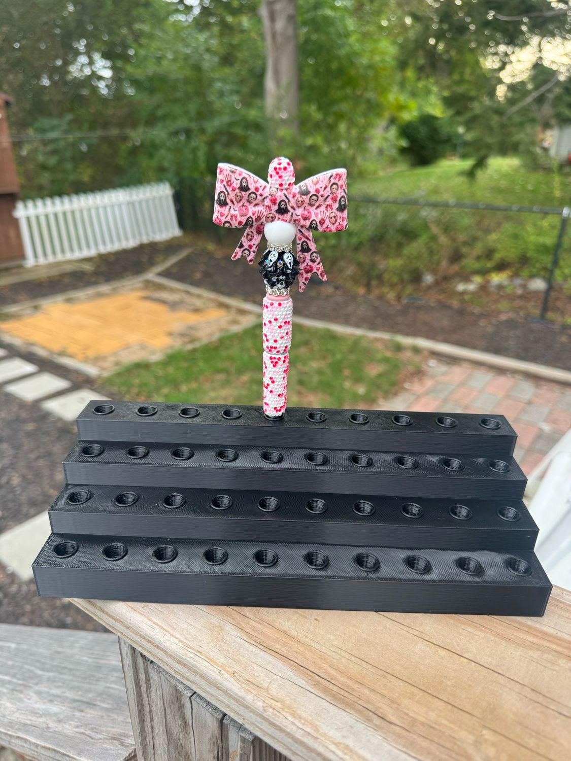 Black 3d Printed Pen Stand