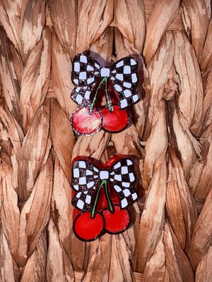 Cherries 3d Printed Straw Topper 