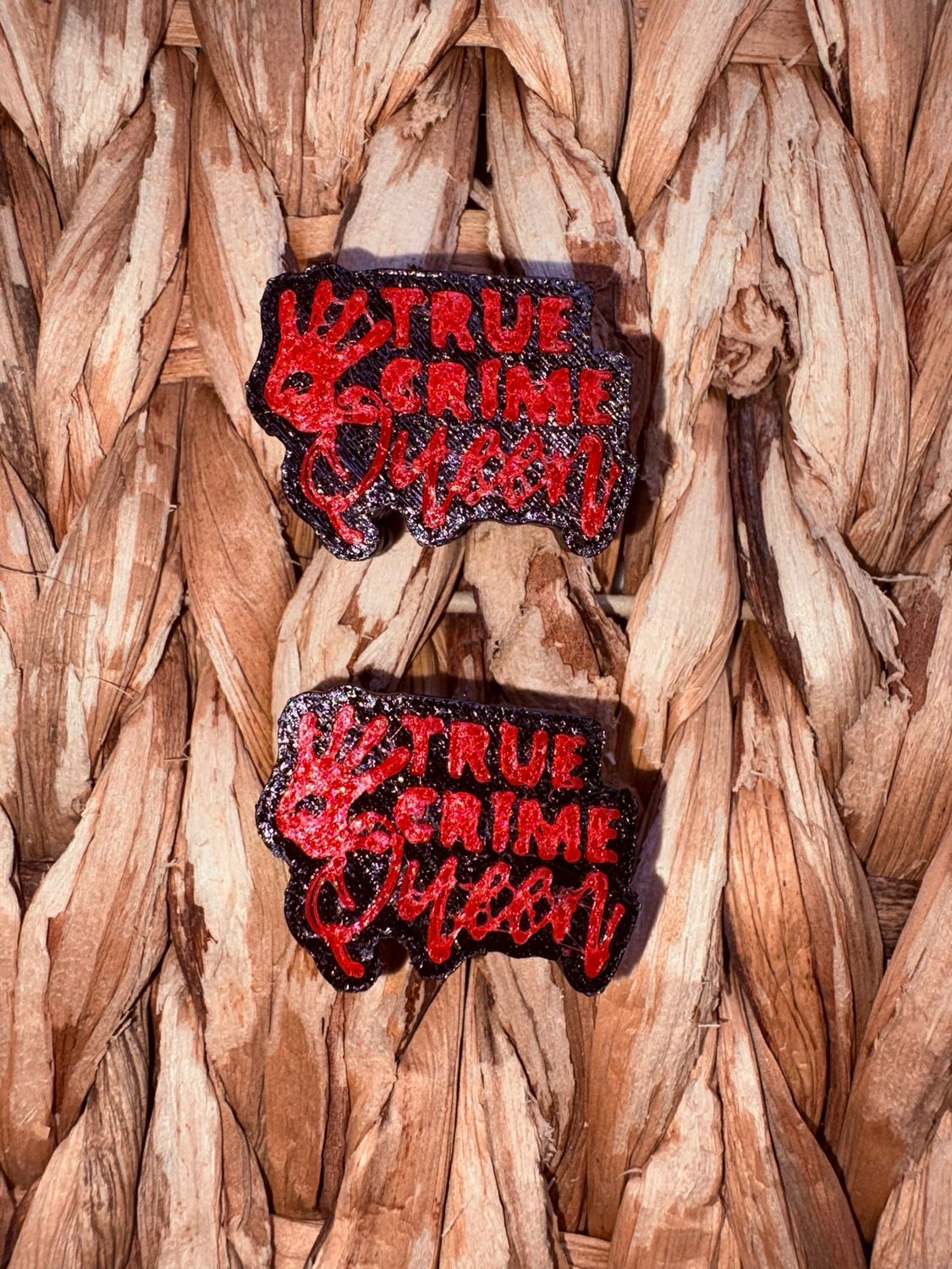 True Crime Queen 3d Printed Straw Topper