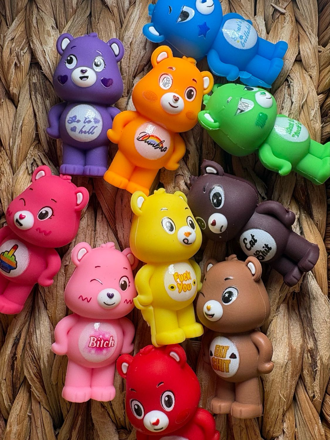 SwearBear Topper Mix-10pc