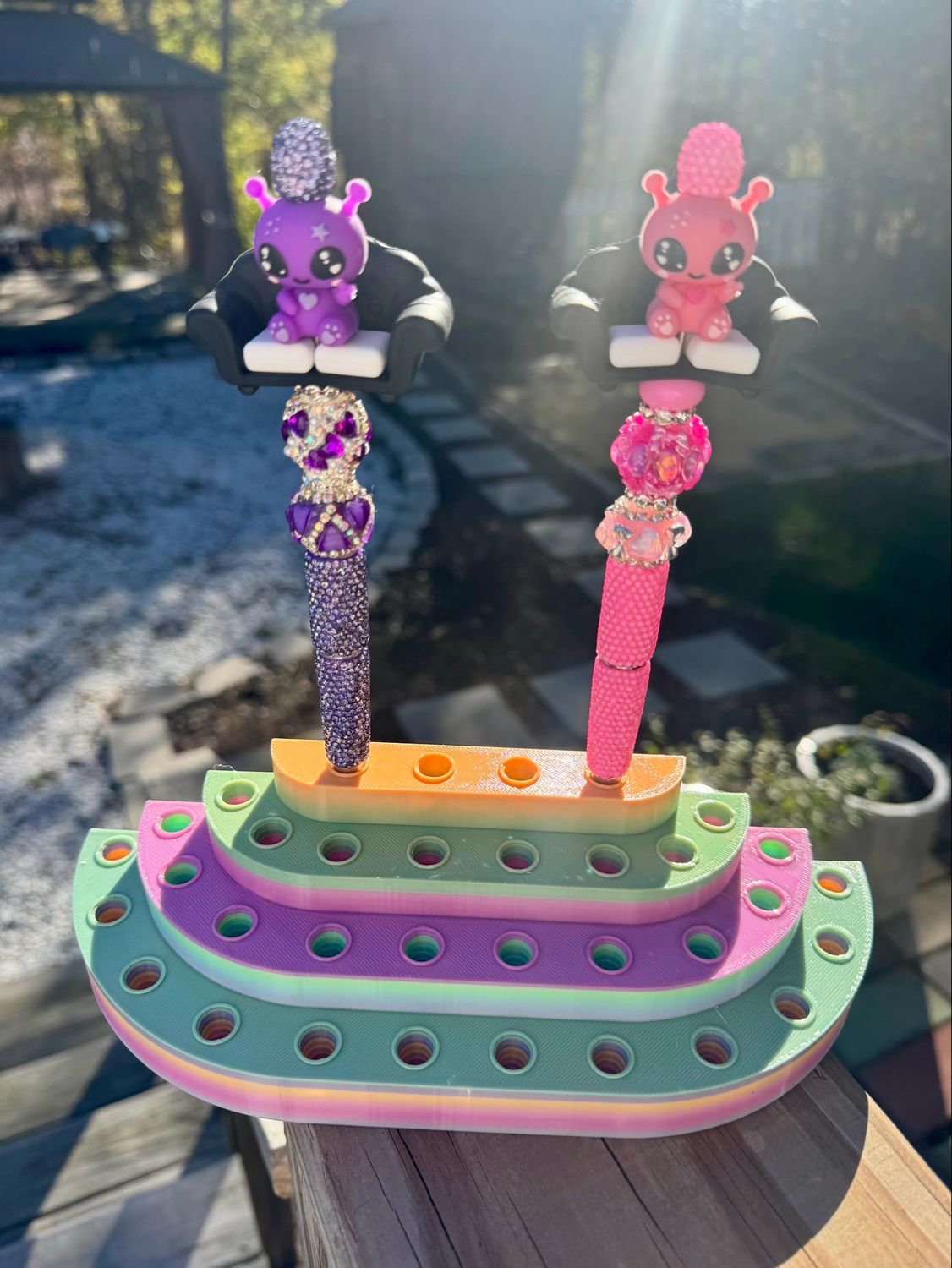 Rainbow Pen Stand 