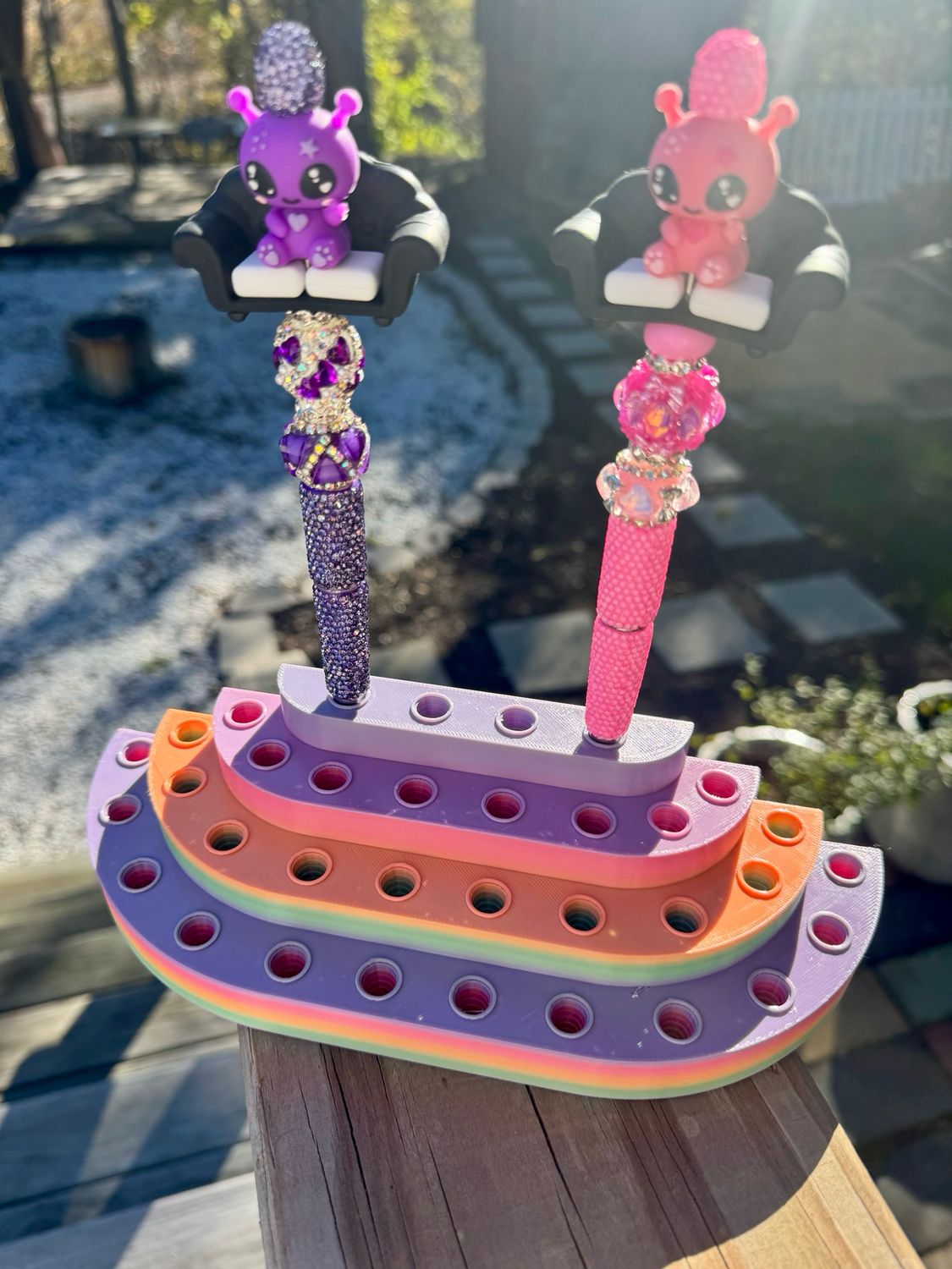 Rainbow Pen Stand 