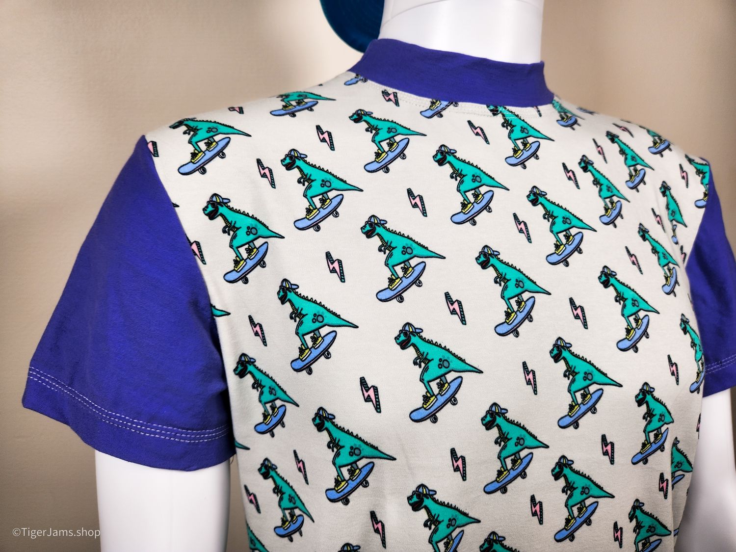 Rad Skateboarding T-Rex Ringer T-Shirt