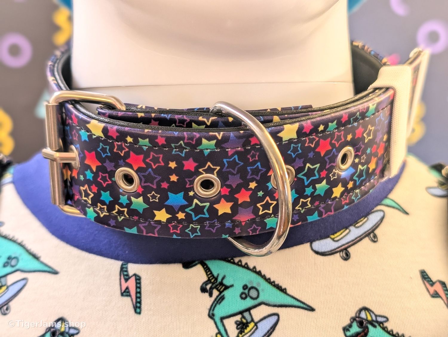 Arcade Stars - Faux Leather Collar