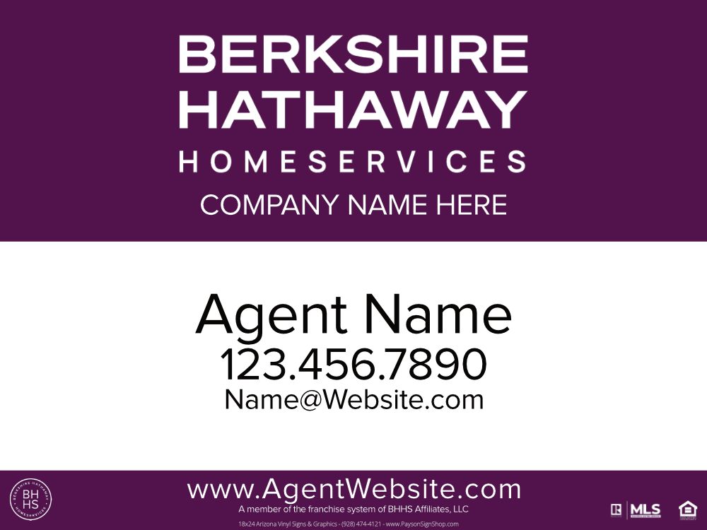 Cabernet 18&quot;x24&quot; ACM double sided sign.