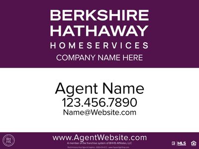 Cabernet 18&quot;x24&quot; ACM double sided sign.