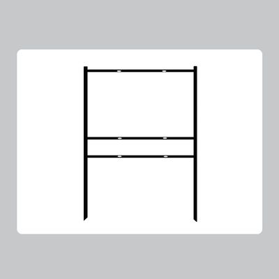 Double Sided H-Frame - Light Weight - .75&quot; Angle Iron- 18&quot; x 24&quot;
