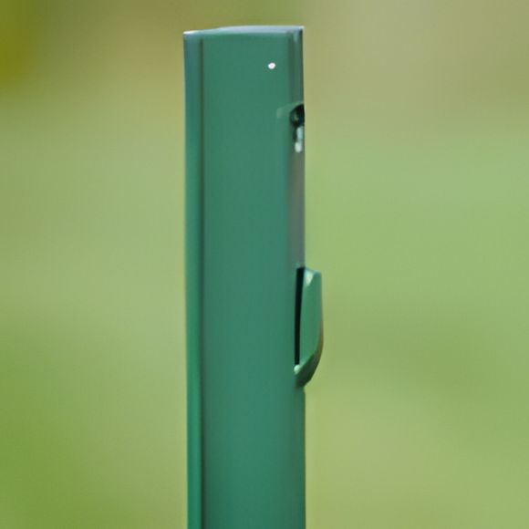 3 in. x 3 in. x 6 ft. Green Steel Fence Heavy Duty U-Post with Anchor Plate