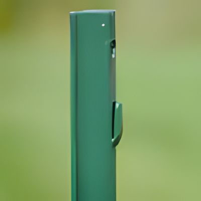 3 in. x 3 in. x 6 ft. Green Steel Fence Heavy Duty U-Post with Anchor Plate