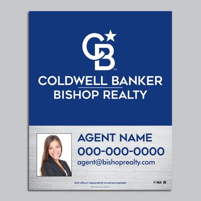 24&quot;x30&quot; Double Sided AGENT SIGN - with Photo