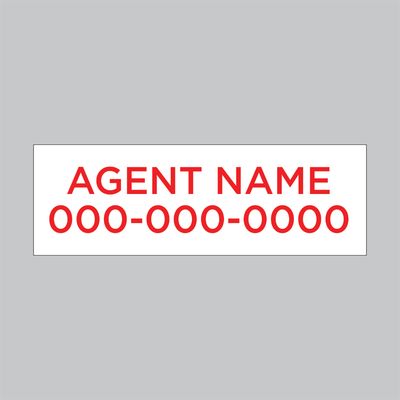 6&quot; x 18&quot; Coroplast 2-sided sign rider