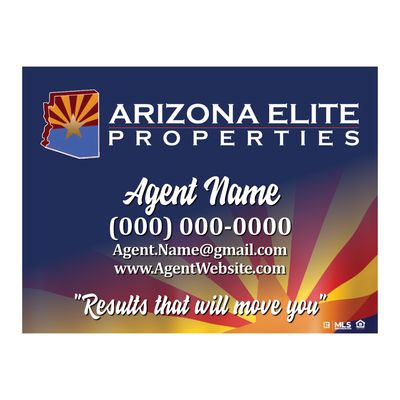 18&quot;X24&quot; Double Sided AGENT SIGN
