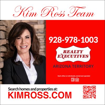 24&quot;x24&quot; KIM ROSS - Double Sided ACM Sign