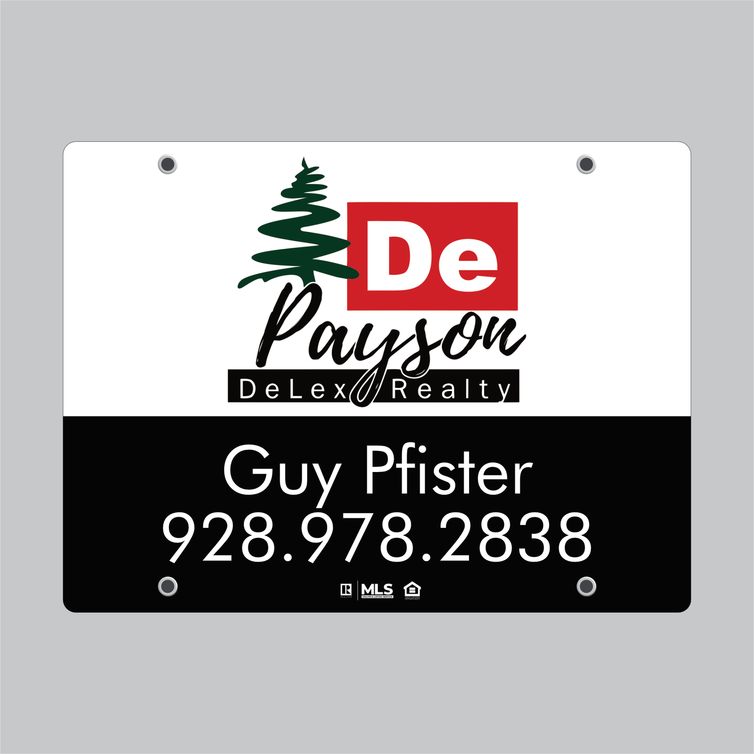 18&quot;x24&quot; GUY PFISTER - Double Sided ACM Sign