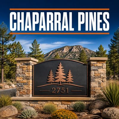CHAPARRAL PINES - BOLLARDS &amp; ADDRESS SIGNS