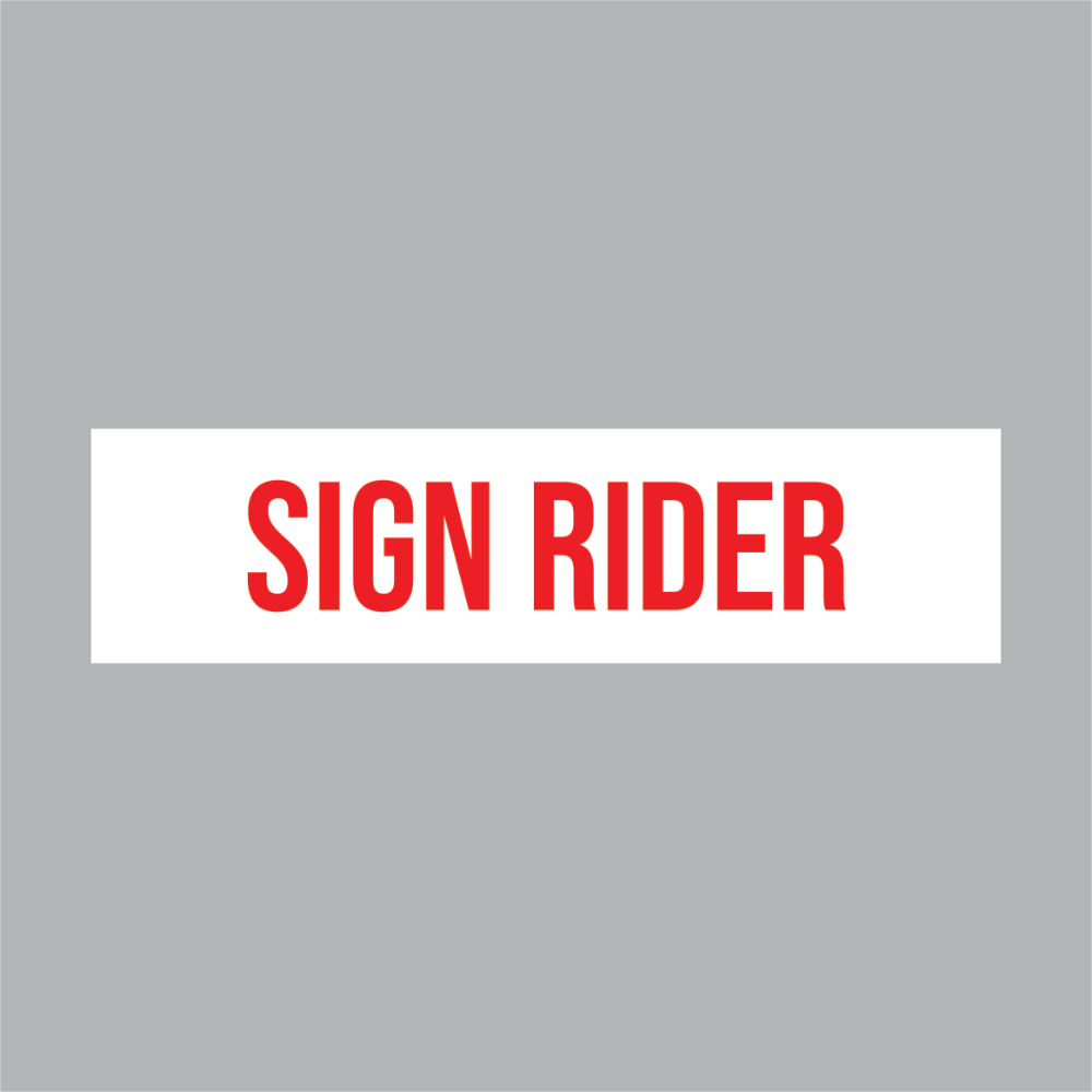 6" x 24" Coroplast 2-sided Custom Wording / Arrow Riders
