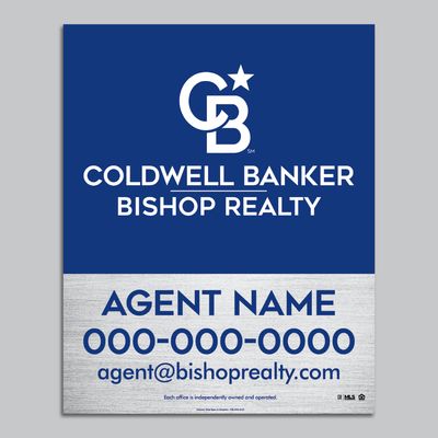 24"x30" Double Sided AGENT SIGN - NO Photo