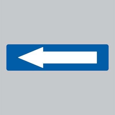 6" x 24" 2-sided 3mm ACM ARROW Sign Rider