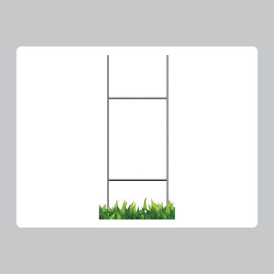 10in x 30in Economy Coro Sign Stake ( H-Stakes)