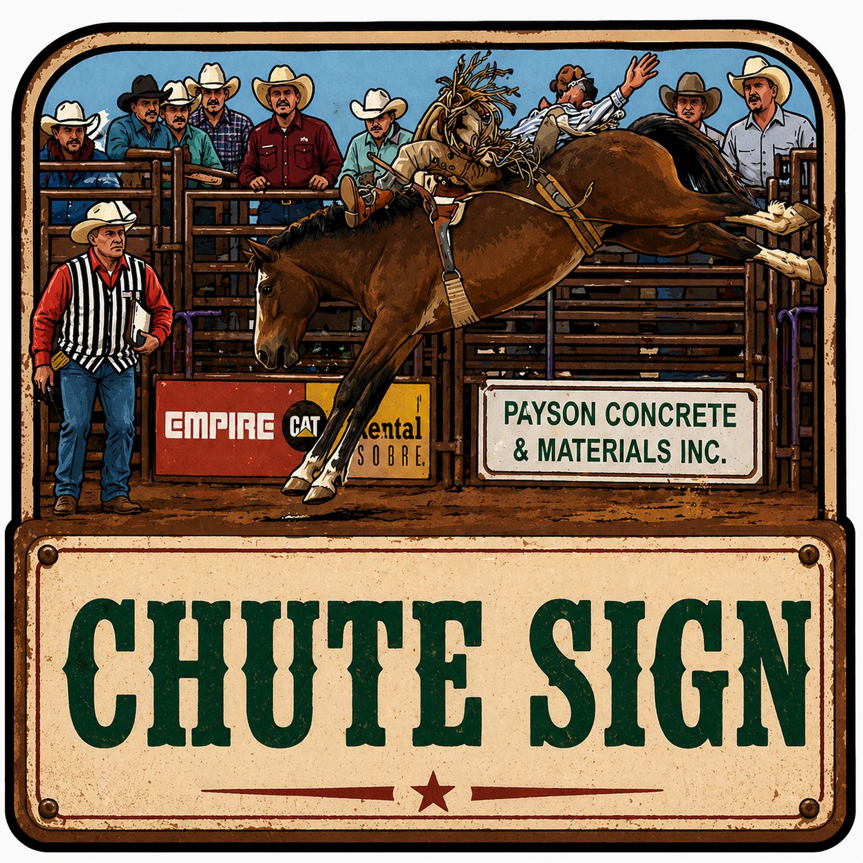 Coroplast Chute Sign (24in H x 96in W)