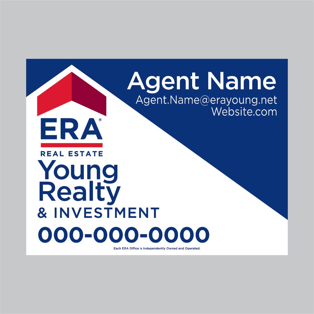 NEW AGENT - 24in x 18in DS Agent Sign No Photo