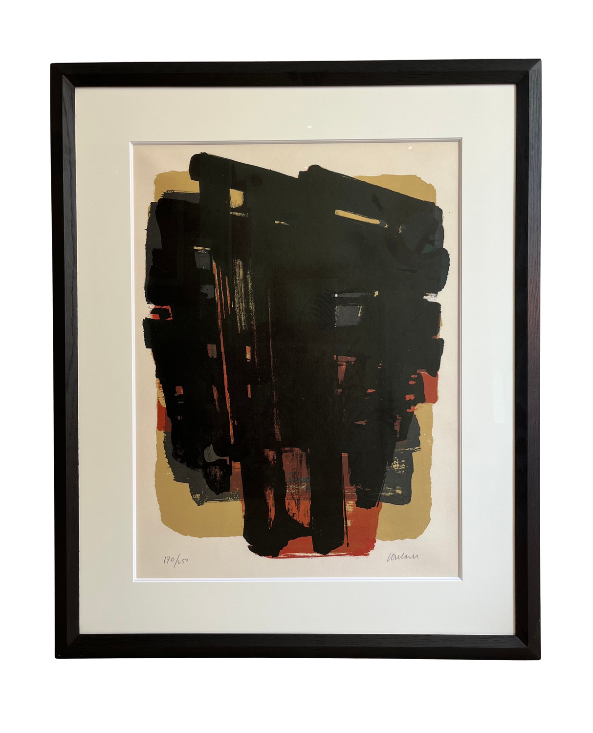 Pierre Soulages - Lithographie n°8 1958