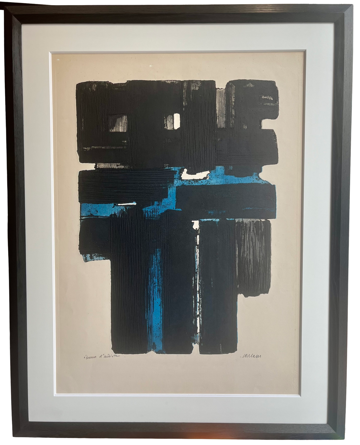 Pierre Soulages - Eau-forte Xa 1957