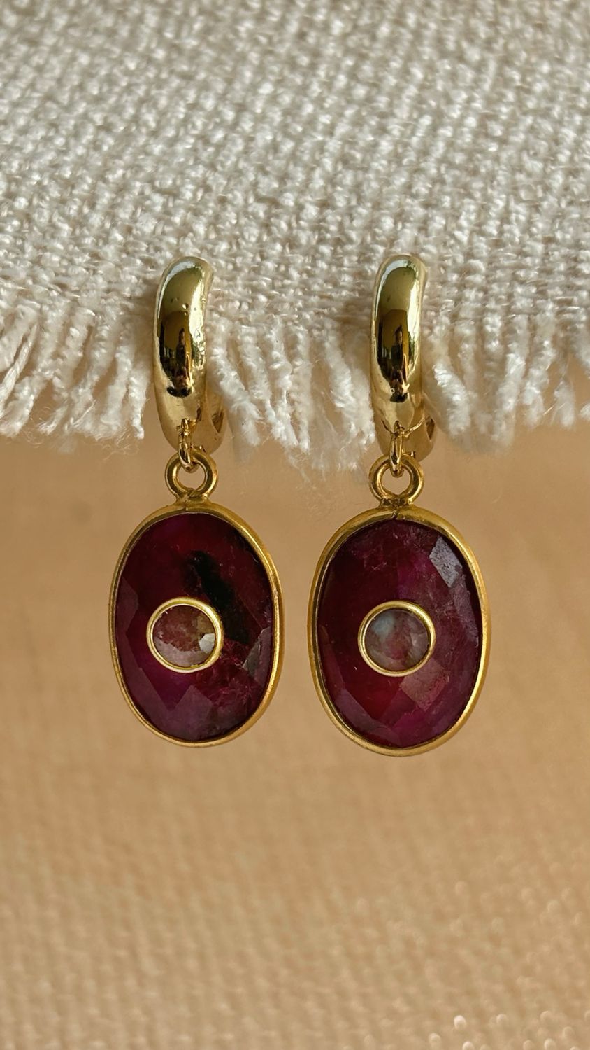 Pink Quartz Earrings
