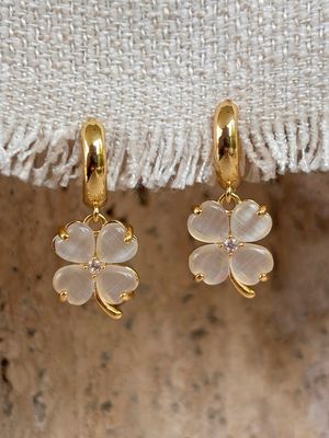 Opal Clover Earrings