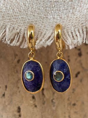 Blue Quartz Earrings