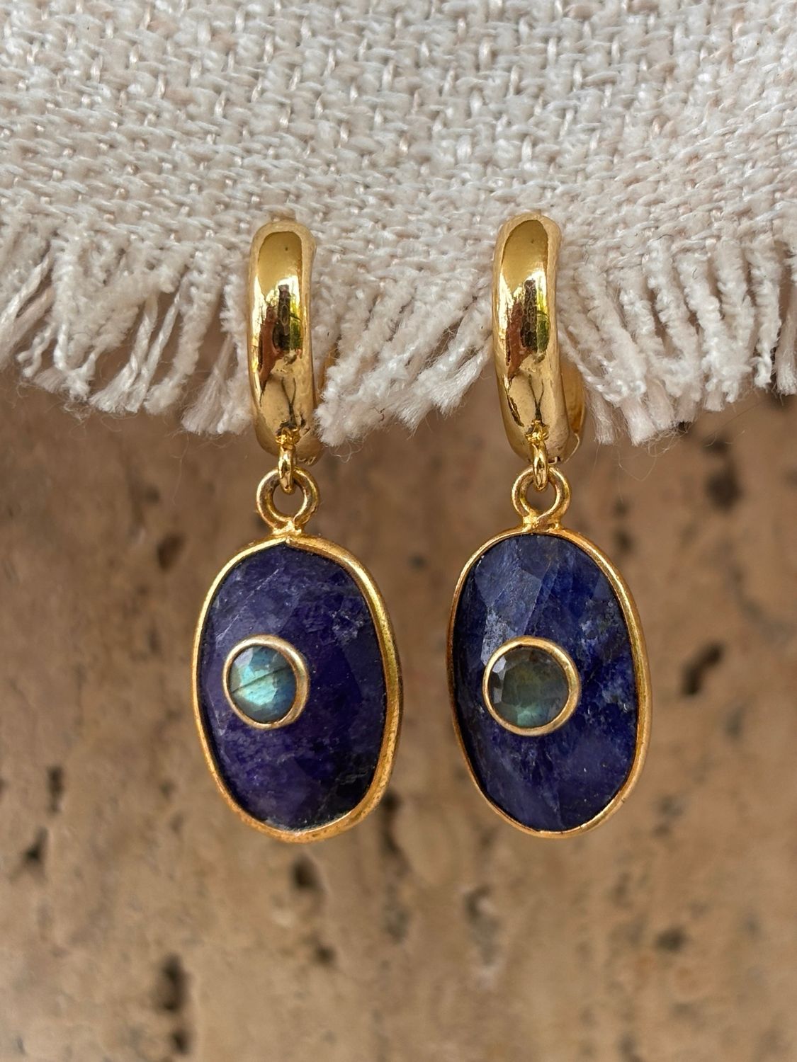 Blue Quartz Earrings