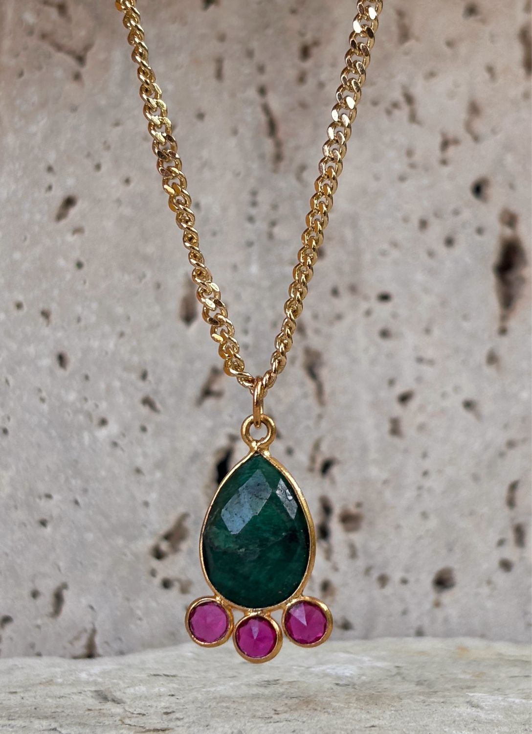 Quartz Tear Necklace