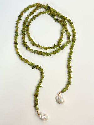 Green Chips Necklace