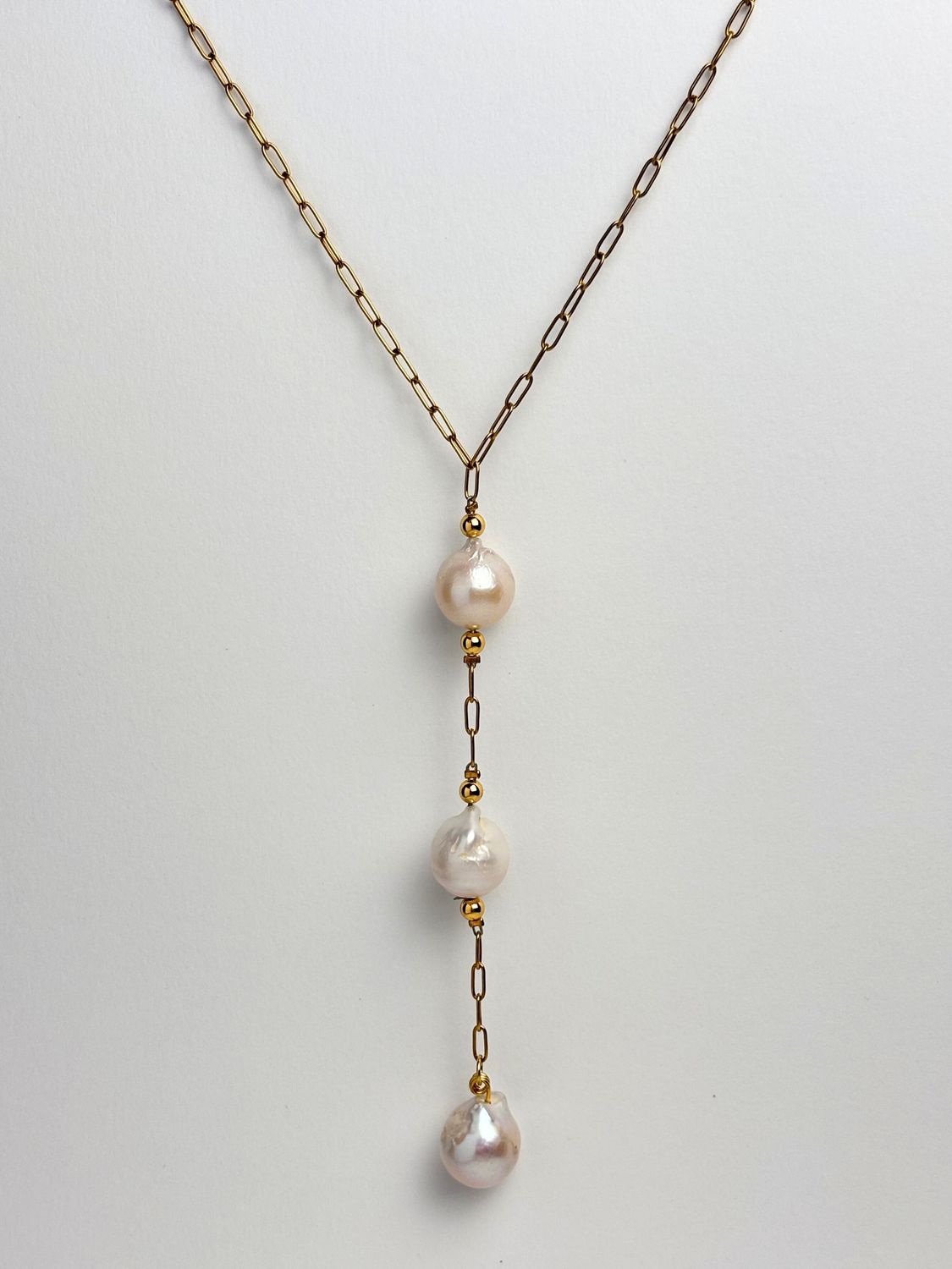 Pearl Tie Necklace