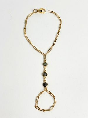 Camila Labradorite Handchain 